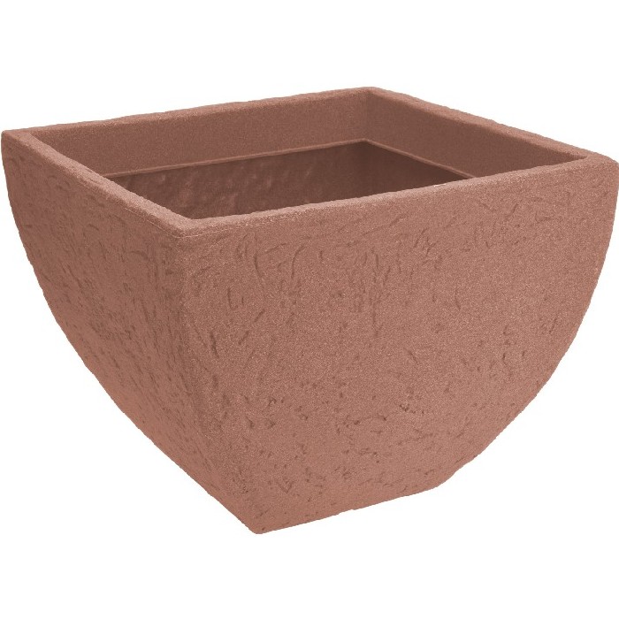 gardening/pots-planters-troughs/flowerpot-stone-square-40x40x31cm-colour-terra-cotta