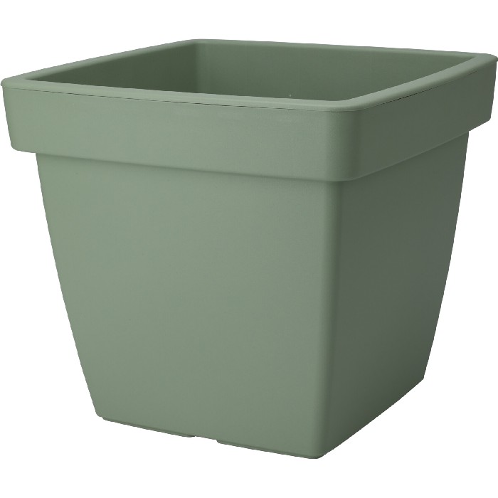gardening/pots-planters-troughs/square-flowerpot-39cm-x-39cm-x-h35cm-green