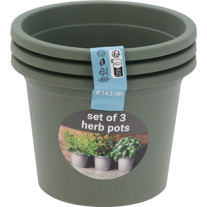 gardening/pots-planters-troughs/flowerpot-round-15cm-set-of-3-green