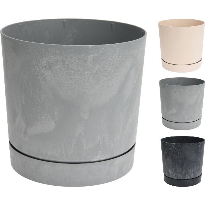 gardening/pots-planters-troughs/flower-pot-diameter-23-9cm-x-h23-1cm-3-assorted