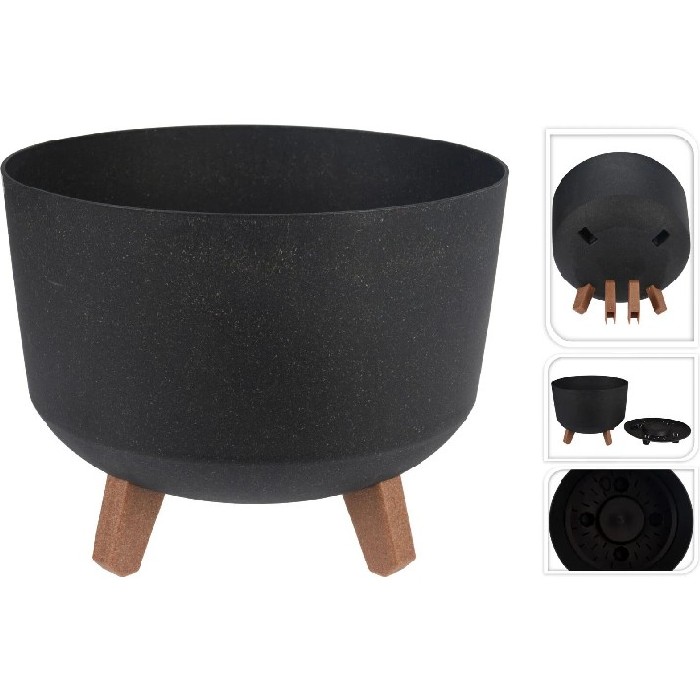 gardening/pots-planters-troughs/flower-pot-on-legs-29cm-x-22cm-anthracite