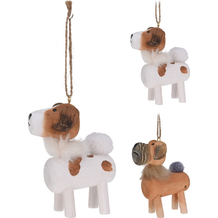 christmas/baubles/dog-hanging-decoration-–-birchwood-4-assorted-designs