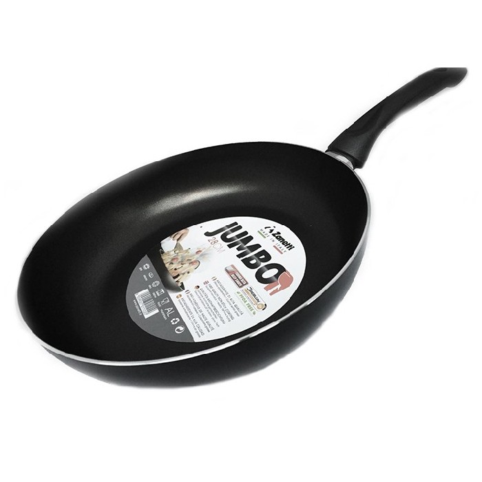 kitchenware/pots-lids-pans/zanetti-jumbo-frying-pan-black-22cm