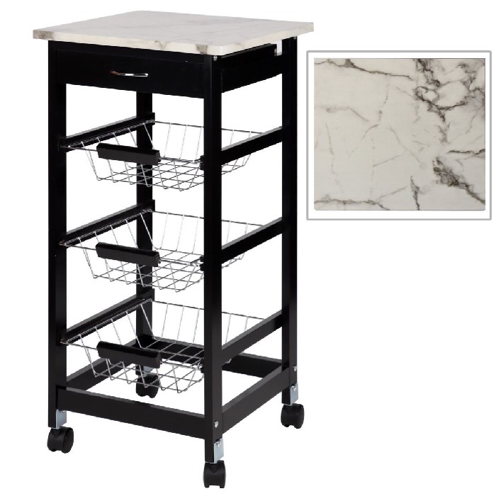 kitchenware/racks-holders-trollies/kasaviva-3-tier-trolley-black-with-marble-effect-1645261
