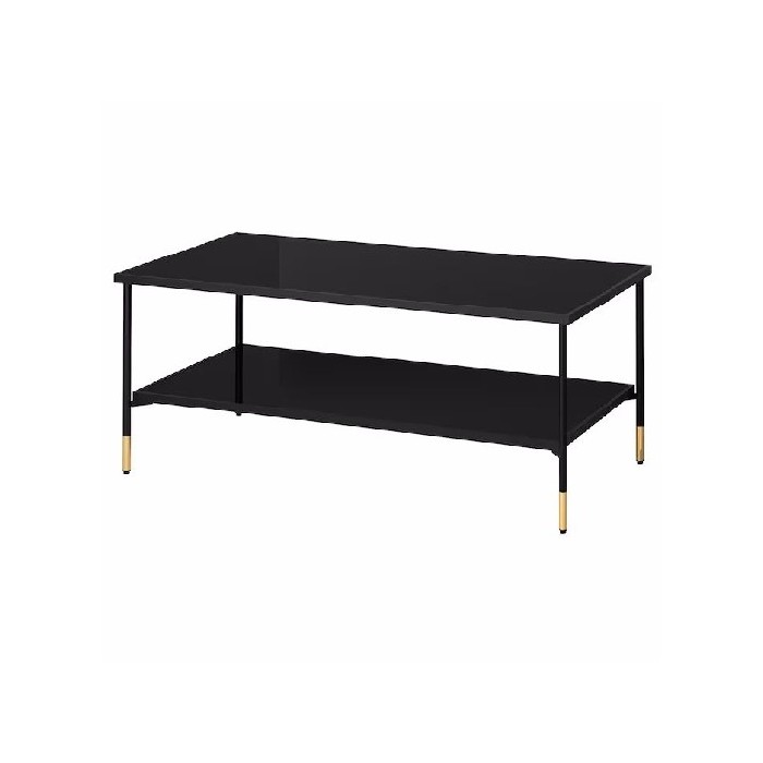 Ikea Asperod Coffee Table Blackglass Black 115X58cm Coffee Tables