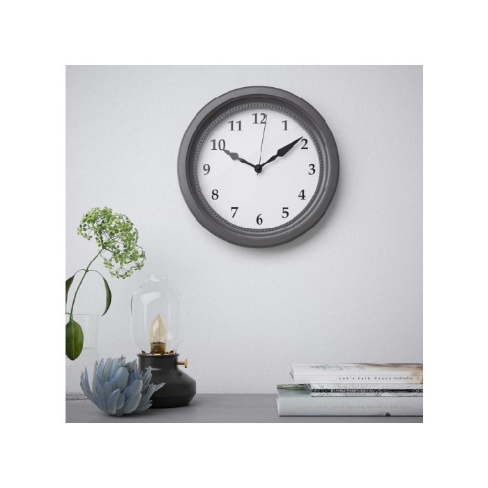 Ikea Sondrum Wall Clock 35Cm Grey Clocks Home Decor - The Atrium