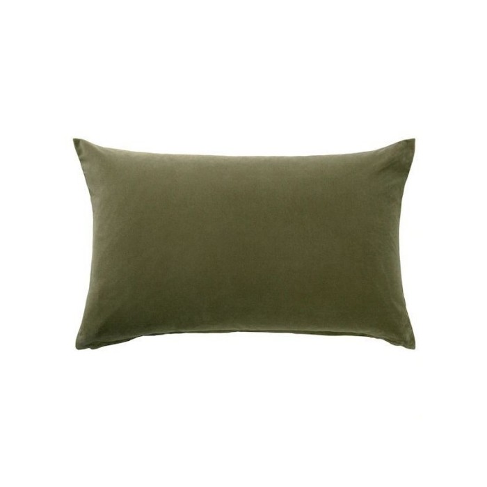 home-decor/cushions/ikea-sanela-cushion-cover-olive-green-black-40x65-cm