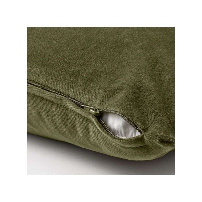 home-decor/cushions/ikea-sanela-cushion-cover-olive-green-black-40x65-cm