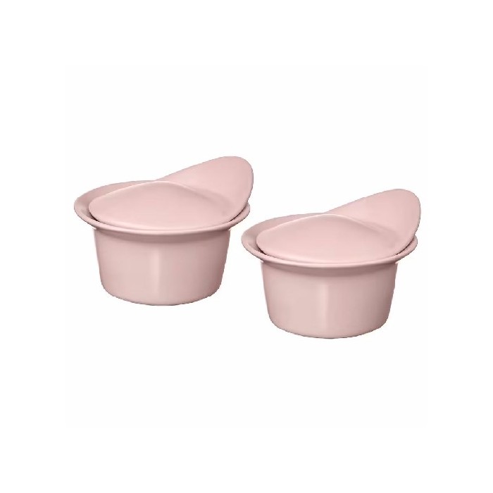 tableware/serveware/ikea-fargklar-ovenserving-dish-with-lid-matt-light-pink-02-l-set-of-2