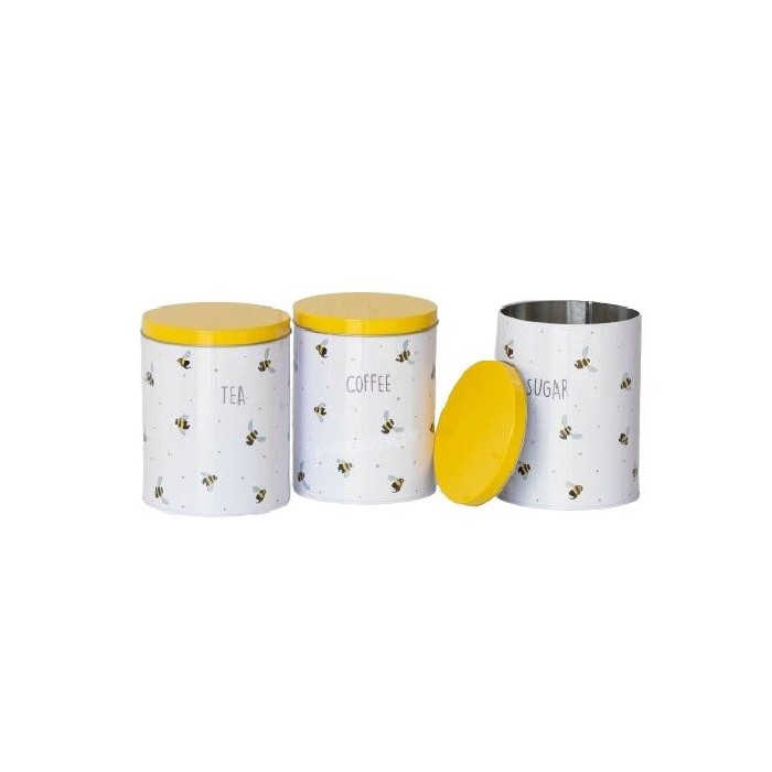 kitchenware/tea-coffee-accessories/price-and-kensington-sweet-bee-tea-coffee-and-sugar-storage-canisters