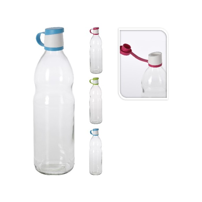 tableware/carafes-jugs-bottles/bottle-glass-1l-8cm-3ass-clr
