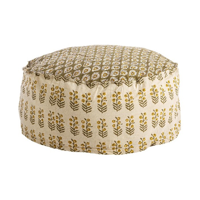 living/seating-accents/bizzotto-reims-ivory-with-leaf-flower-pouf-d65-x-25cm