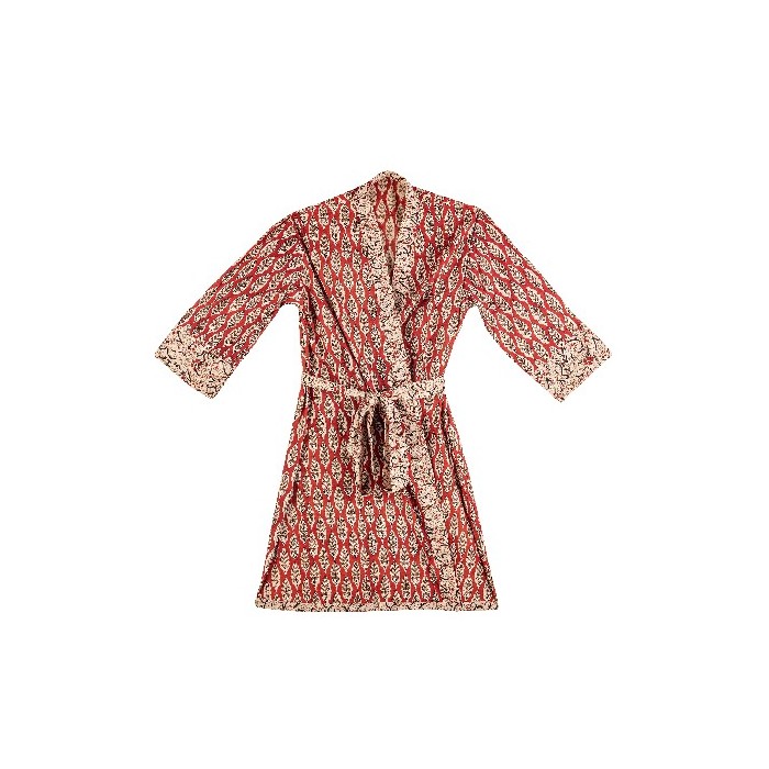 bathrooms/robes-slippers/bizzotto-lorient-red-with-leaf-small-flower-kimono