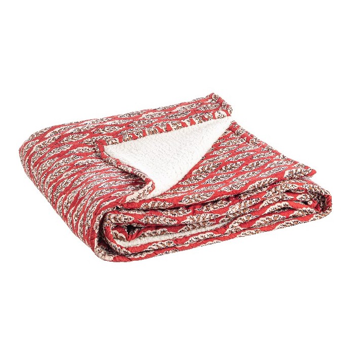 household-goods/blankets-throws/bizzotto-lorient-red-with-leaf-blanket-130-x-180cm