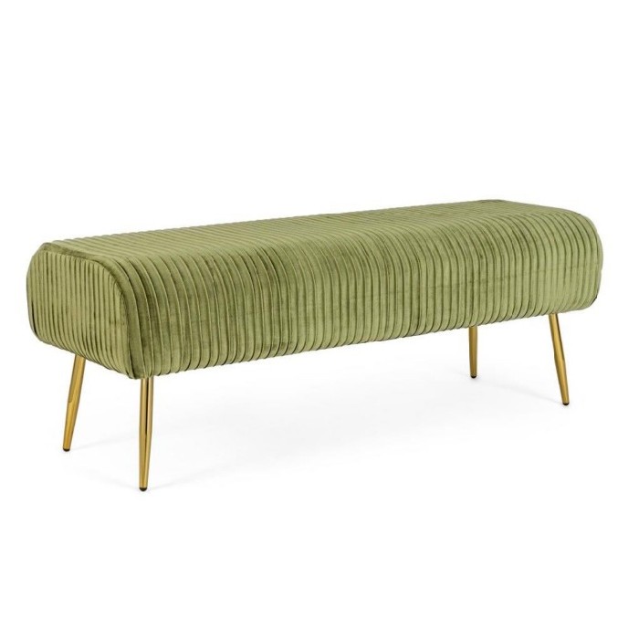 living/seating-accents/selena-bench-with-gold-legs-upholstered-in-olive-green