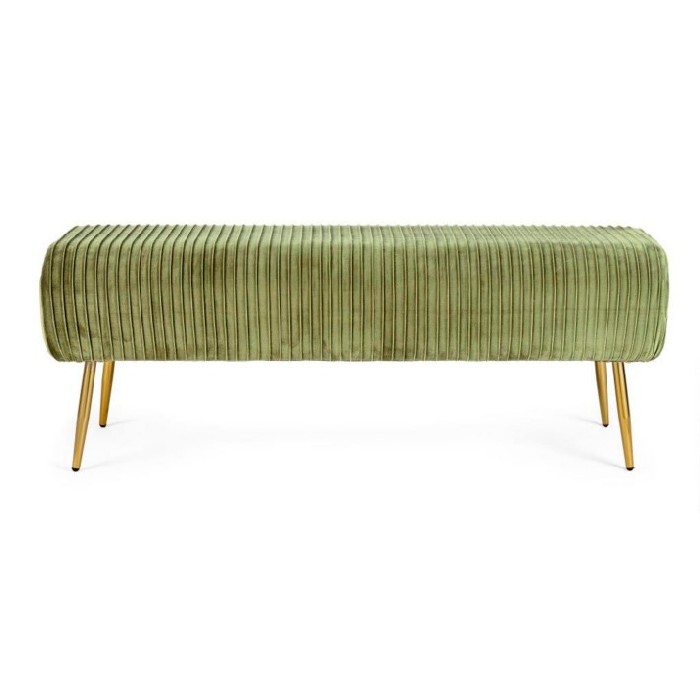 living/seating-accents/selena-bench-with-gold-legs-upholstered-in-olive-green