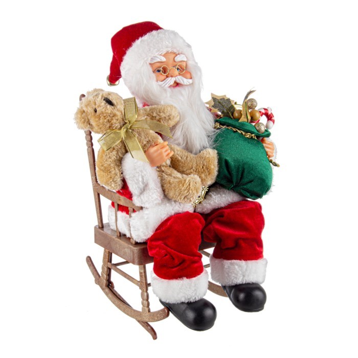 mechanicalsantawrockingchair  decorations  christmas  The Atrium