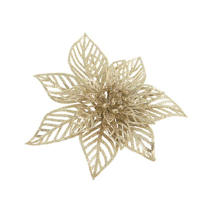 berylchampagnepoinsettiapick decorations christmas