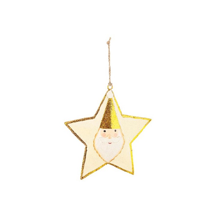 christmas/baubles/xmas-bizzotto-slade-white-star-ornament-with-santa