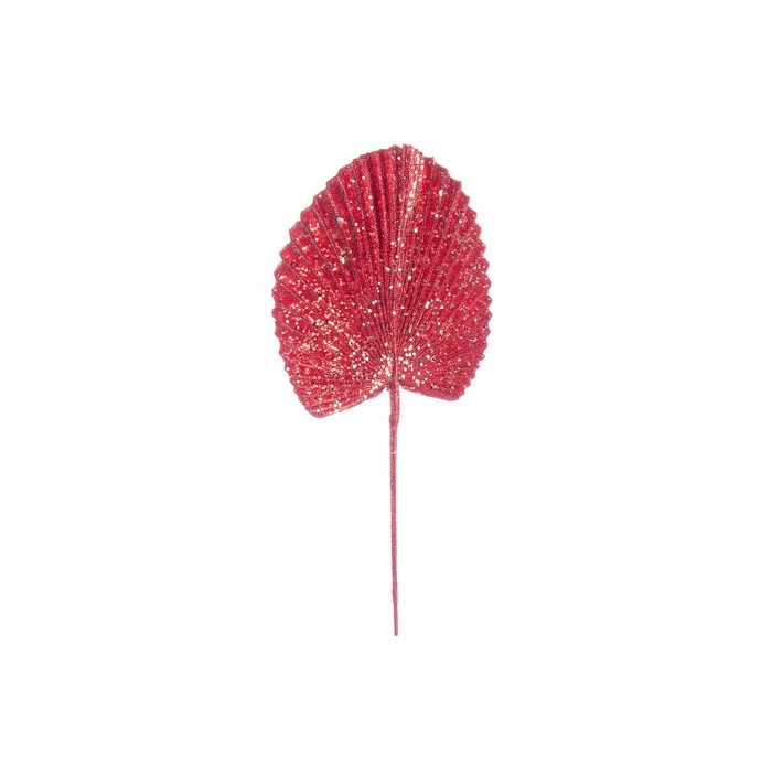 christmas/decorations/xmas-fan-red-gold-leaf-h52cm