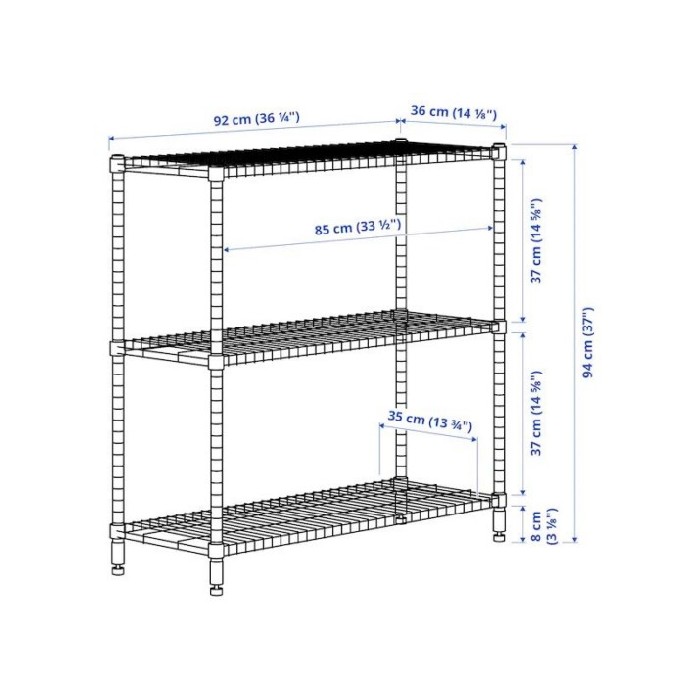 household-goods/houseware/ikea-omar-shelf-galvanized-92x36x94-cm