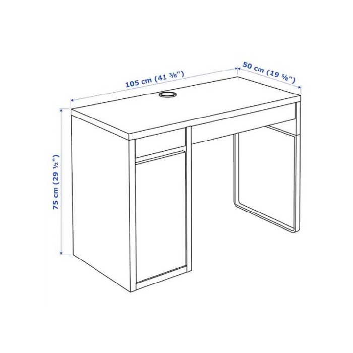 living/console-tables/ikea-micke-desk-black-brown-105x50x75-cm
