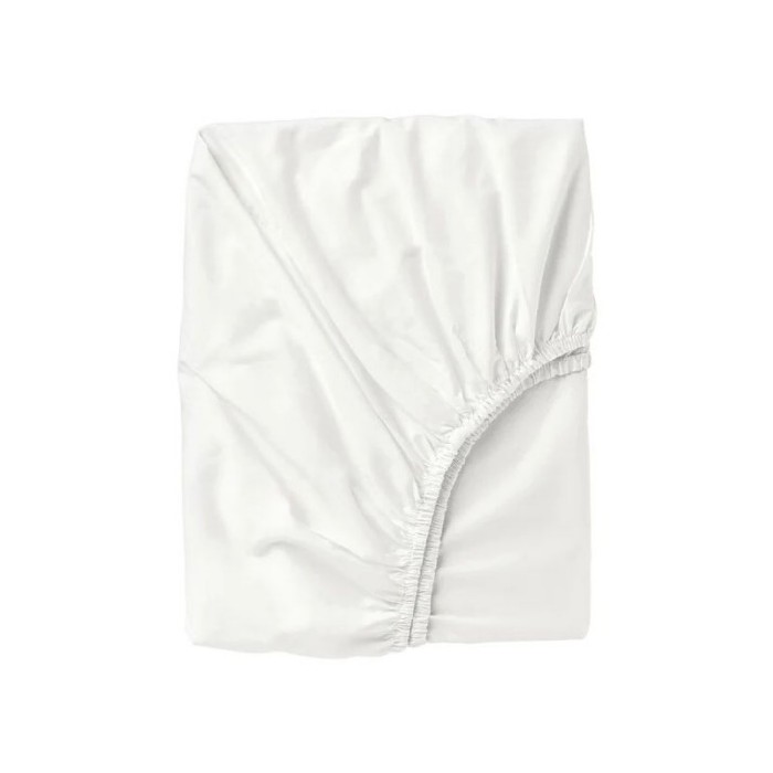 household-goods/bed-linen/ikea-ullvide-fitted-sheet-white-140cm-x-200cm