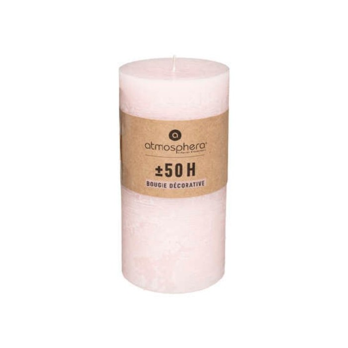 home-decor/candles-home-fragrance/atmosphera-68cm-x-14cm-pink-round-rustic-candle-marque