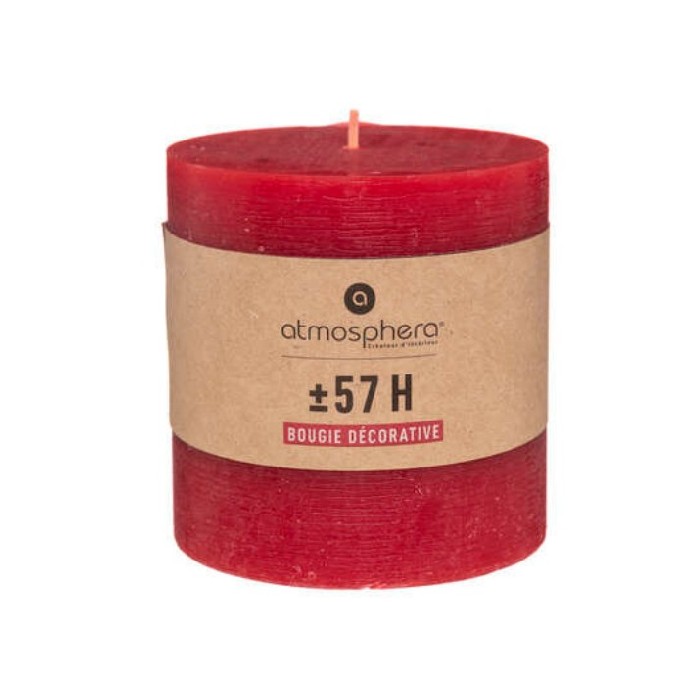 home-decor/candles-home-fragrance/atmosphera-red-rustic-round-candle-10cm-x-10cm-marque