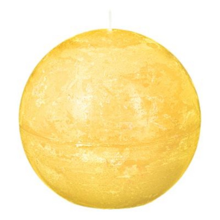 home-decor/candles-home-fragrance/atmosphera-yellow-rustic-ball-candle-d10cm