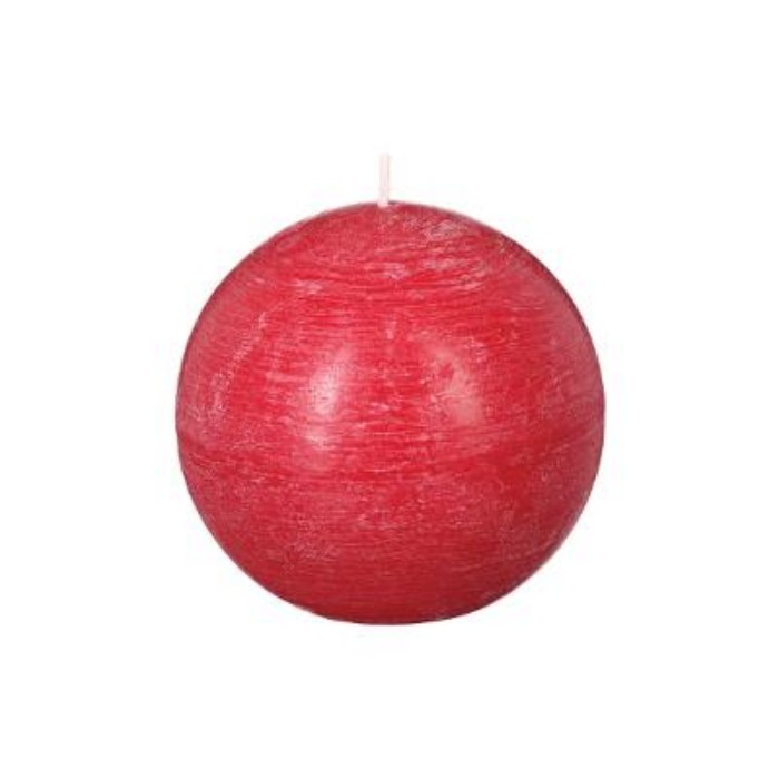 home-decor/candles-home-fragrance/atmosphera-red-rustic-ball-candle-d10cm