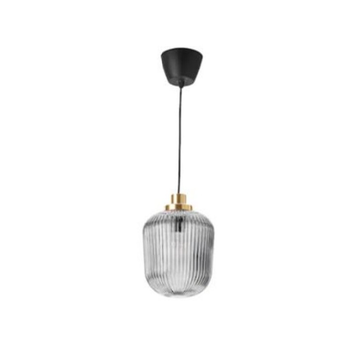lighting/ceiling-lamps/ikea-solklint-pendant-lamp-brassgrey-clear-glass
