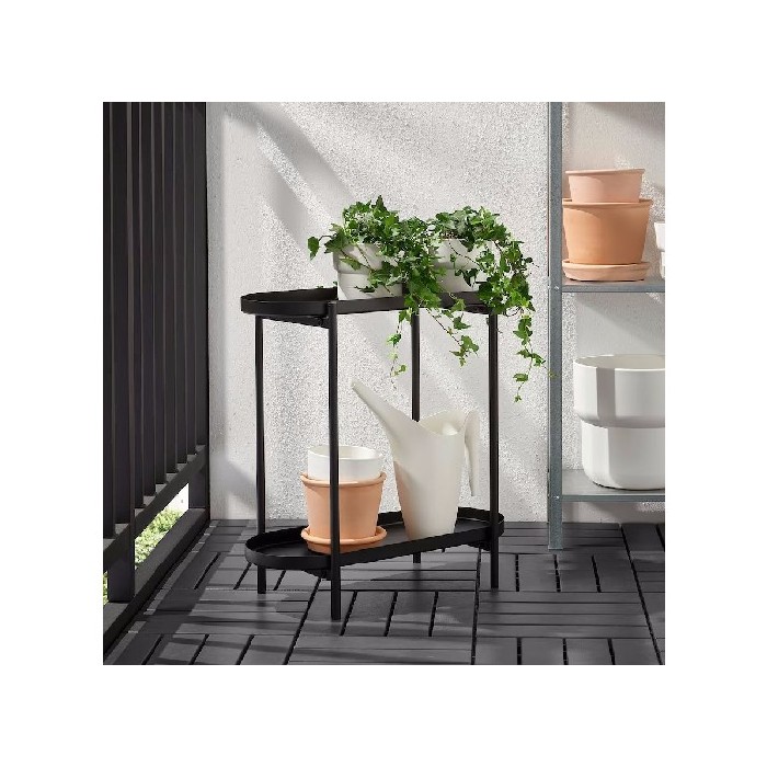gardening/pots-planters-troughs/ikea-olivblad-flower-stand-inoutdoor-black-56cm