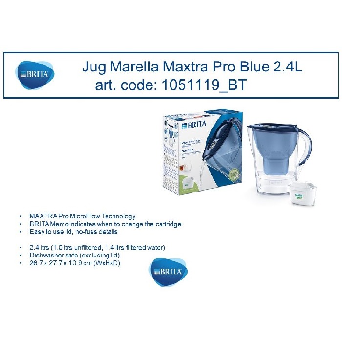 kitchenware/miscellaneous-kitchenware/brita-jug-marella-maxtra-pro-blue-24l