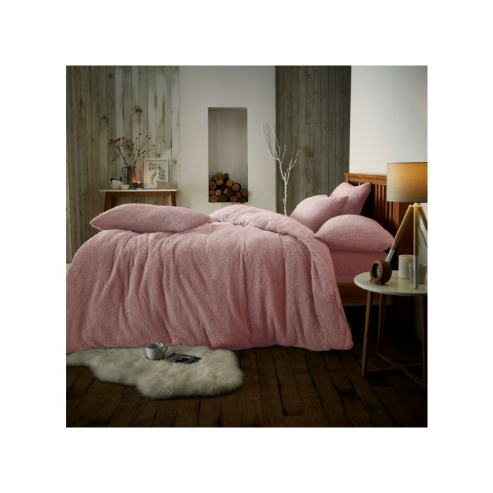 household-goods/bed-linen/teddy-plain-duvet-set-king-pink