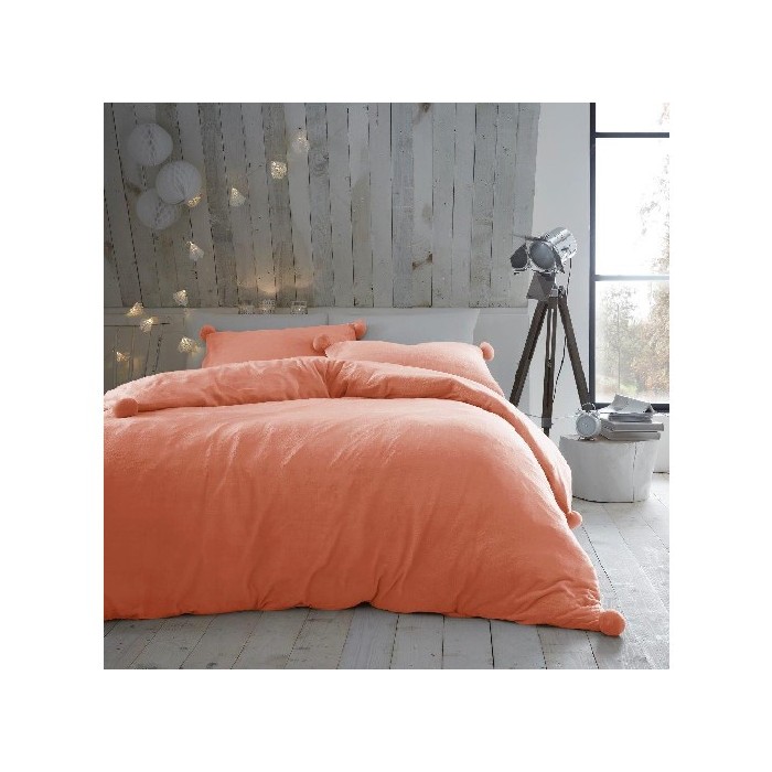 household-goods/bed-linen/pom-pom-duvet-set-heather-fleece-king-coral