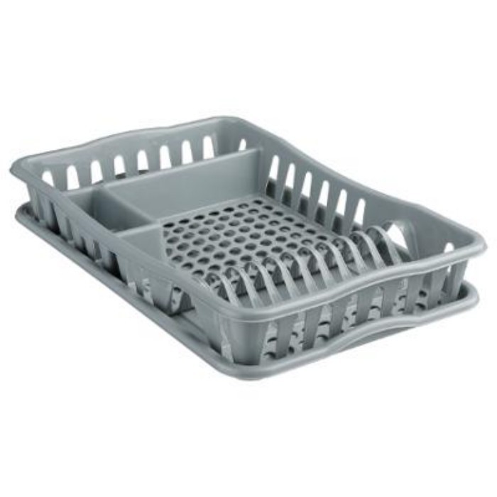 kitchenware/dish-drainers-accessories/5five-grey-dish-drainer-with-tray