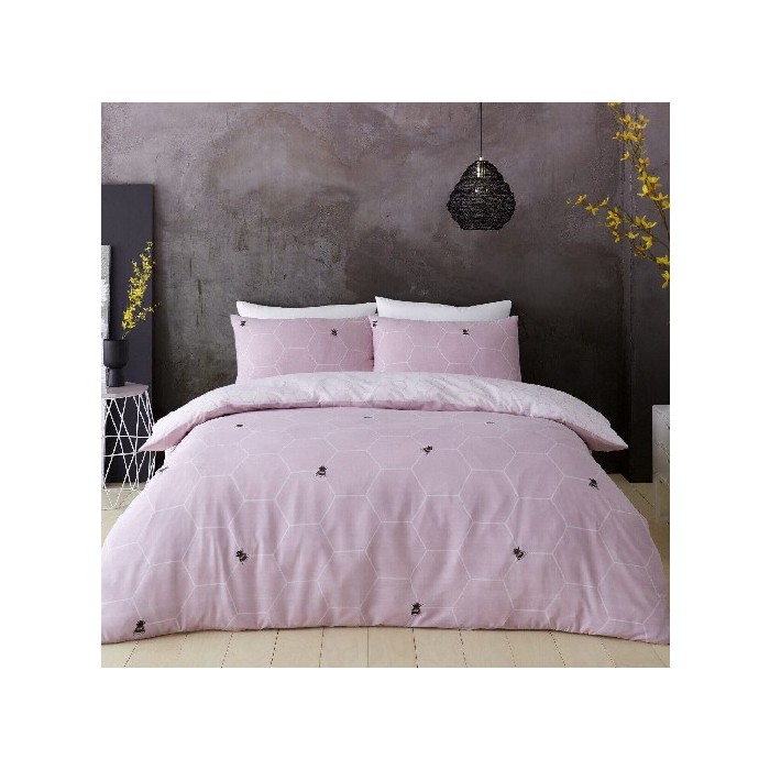 household-goods/bed-linen/printed-duvet-set-bee-happy-single-blush-pink