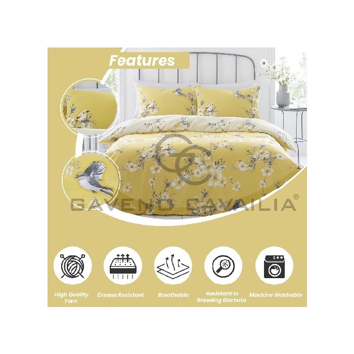 household-goods/bed-linen/printed-duvet-set-birdie-blossom-single-ochre