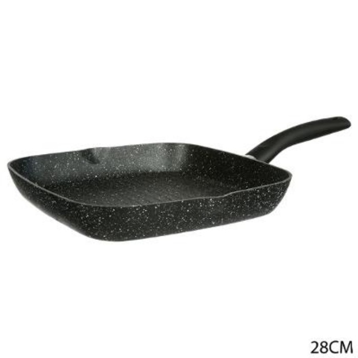 kitchenware/pots-lids-pans/5five-forged-aluminum-grill-black-28cm