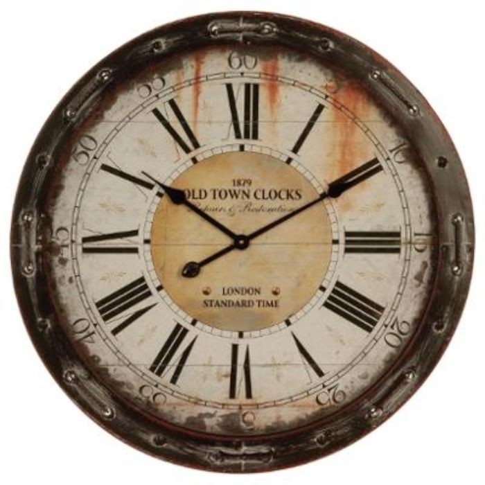 Atmosphera Old Town Wall Clock With Rope 68Cm Diameter 58Kg Clocks Home