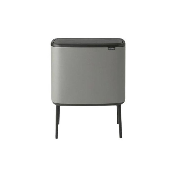 Brabantia Bo Touch Bin 3 X 11L Mineral Concrete Grey Bins Liners