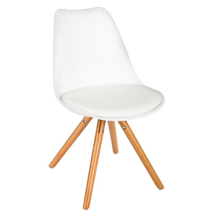 Atmosphera White Dining Chair Wooden Legs Dining Chairs Dining The Atrium