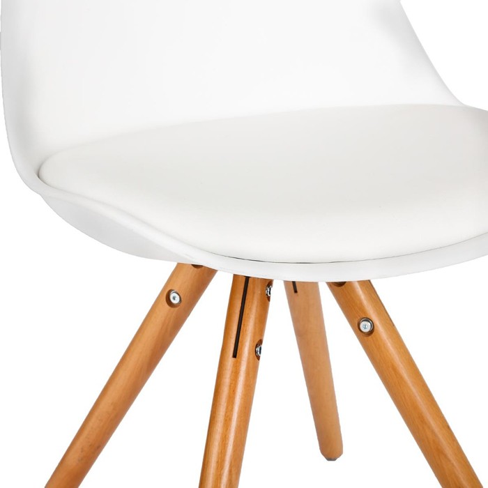 atmosphera-white-dining-chair-wooden-legs | dining-chairs | dining