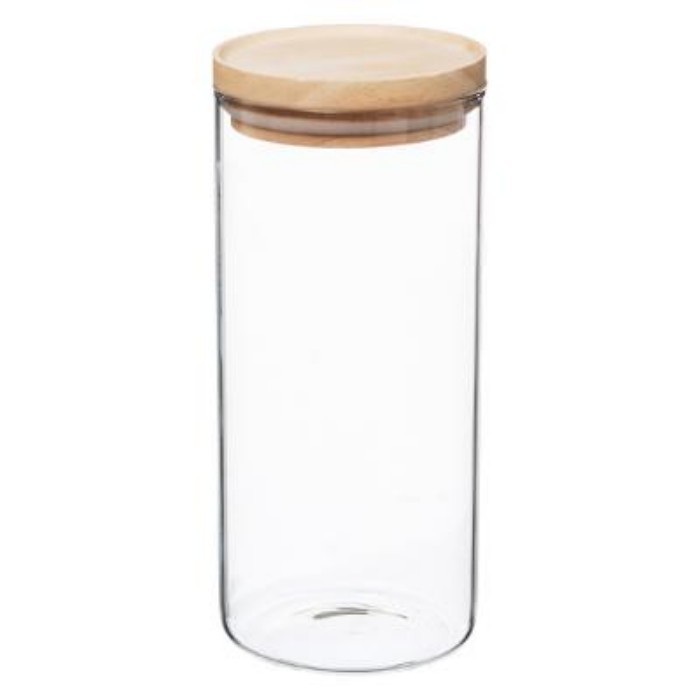 kitchenware/food-storage/5five-jar-glass-with-wood-13l