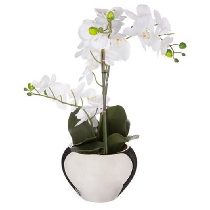 home-decor/artificial-plants-flowers/atmosphera-orchid-in-silver-pot-h57cm