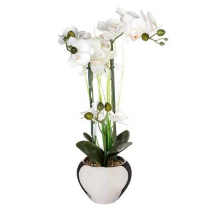 home-decor/artificial-plants-flowers/atmosphera-orchid-with-silver-pot