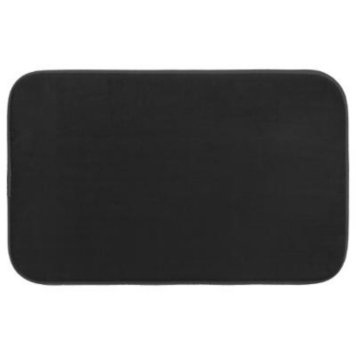Five Simply Smart Classic Bathmat 48X80 Black Bath Mats Bathrooms The
