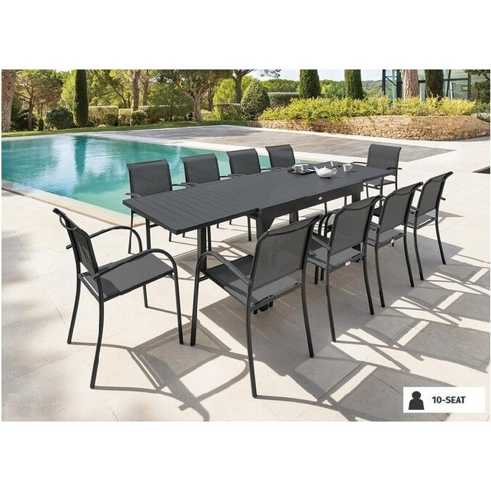 outdoor/dining-sets/set-piazza-extendable-table-with-10-stackable-armchairs-graphite