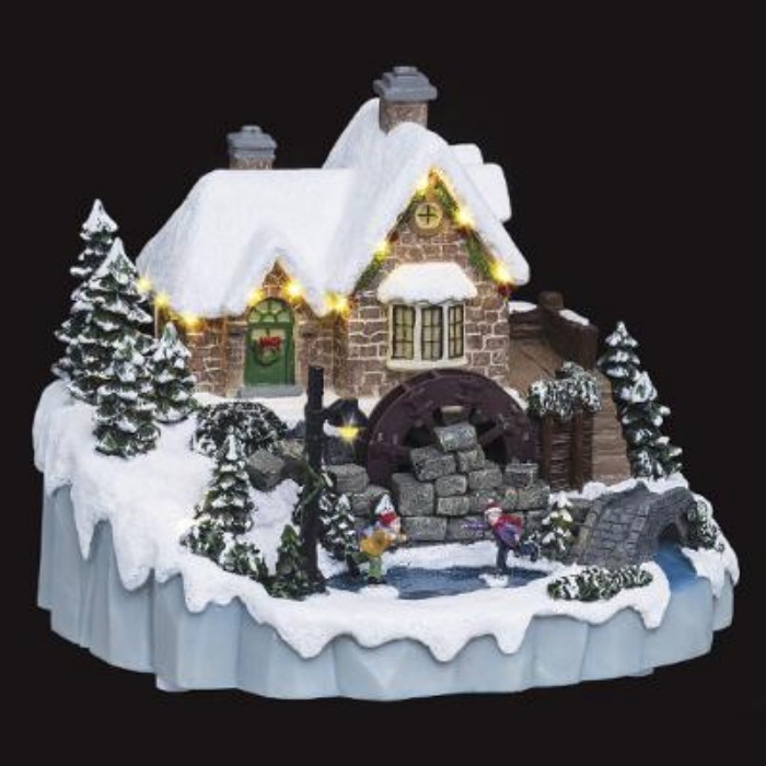 xmasvillagewatermill decorations christmas The Atrium